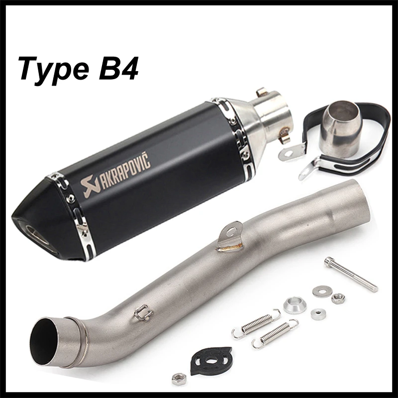 Akrapovic выхлопной мотоцикл для Kawasaki Z800 2013 2016 слипоны трубы Escape Moto Глушитель со