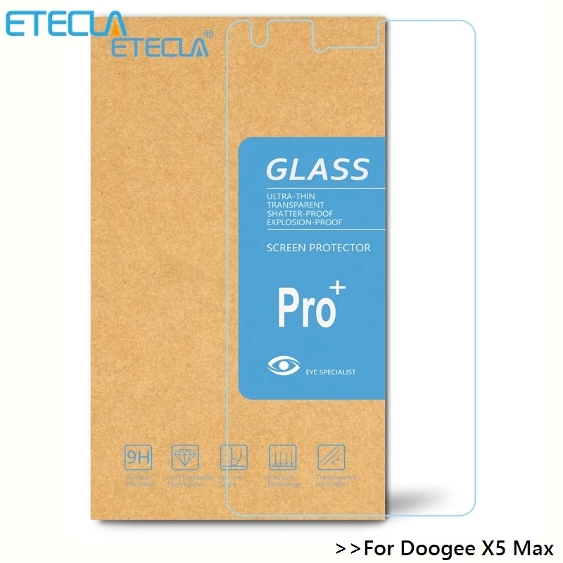

2PCS Doogee X5 Max Pro Glass Doogee X5 Max Tempered Glass X 5 Max Pro Screen Protector Tempered Glass HD 0.33mm Super Glass