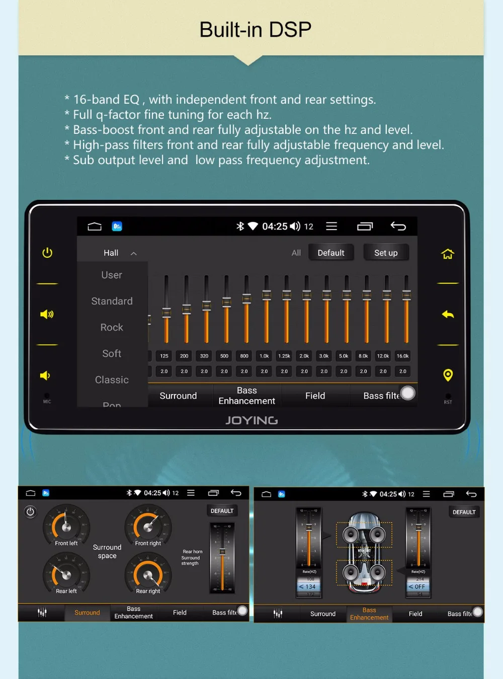 Perfect JOYING Offcial radio cassette record 6.2 inch Android 8.1 with free OBD with DSP autoradio HD Screen 2GB Ram GPS Navigation SWC 3