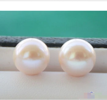 

FREE shipping> >>>P4571 AA++ Real 12mm ROUND White Frehswater LOOSE PEARL EARRING