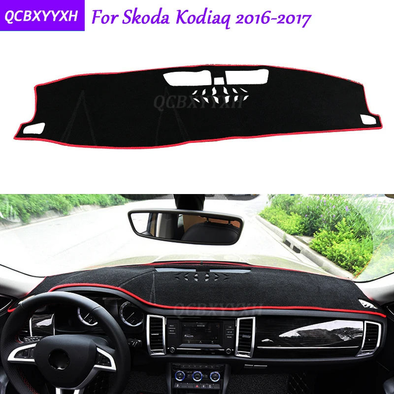 

For Skoda Kodiaq 2016-2017 Dashboard Mat Protective Interior Photophobism Pad Shade Cushion Car Styling Auto Accessories