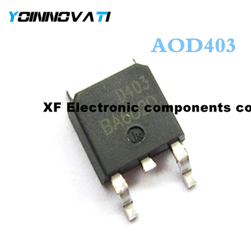 50 шт./лот AOD403 D403 MOSFET P-CH 30V 15A TO252 IC лучшего качества. | Электронные компоненты и