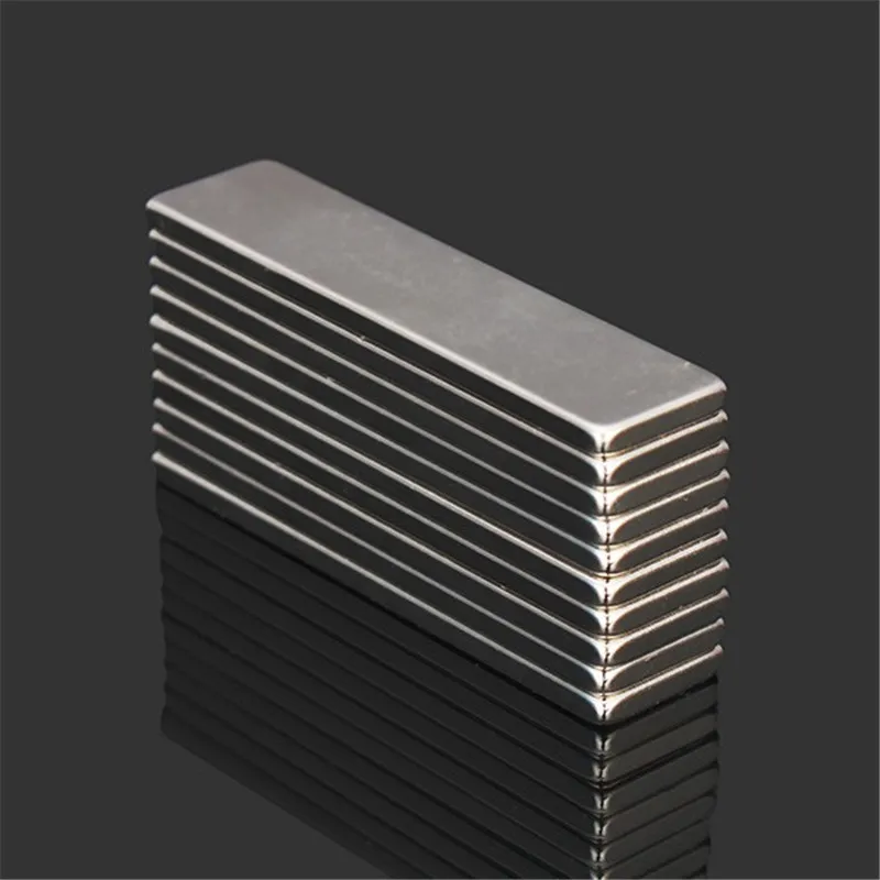 

10pcs N52 40x10x2mm Super Strong Block Cuboid Magnets Rare Earth Neodymium Magnets New