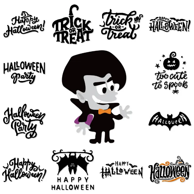 

Ufurty 2019 Halloween day series Metal Cutting Dies Cut DIY Craft Dies Scrapbooking for DIY Alubm Photo Card Cuts Decorations