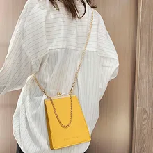 Мода, повседневная Летняя женская одноцветная сумка на плечо с цепочкой, сумка-мессенджер, дорожная сумка через плечо, сумка через плечо