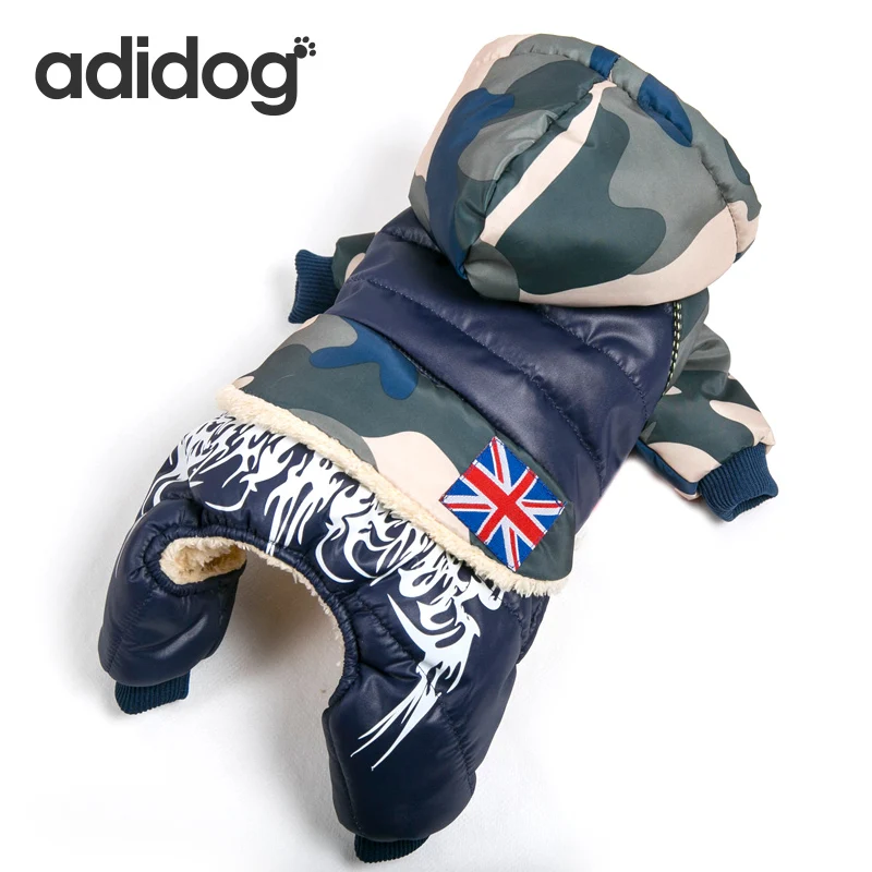 

Pet Dog Thicken Autumn Winter Jacket Clothes Down coat Waterproof Warm Pet Warm outdoor overall for small medium adidog S-XXL