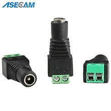 Female DC Plug Power Cable Jack Connector Plug Adapter 5.5*2.1mm For LED Strip Light for CCTV Camera System
