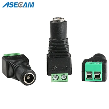 

Female DC Plug Power Cable Jack Connector Plug Adapter 5.5*2.1mm For LED Strip Light for CCTV Camera System