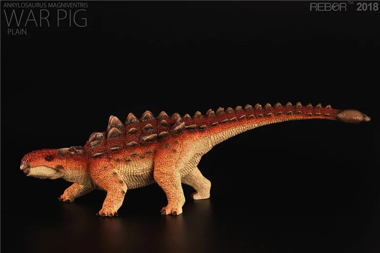 

REBOR Ankylosaurus Magniventris WAR PIG Plain PAINTED PVC 1/35 Dinosaur Model