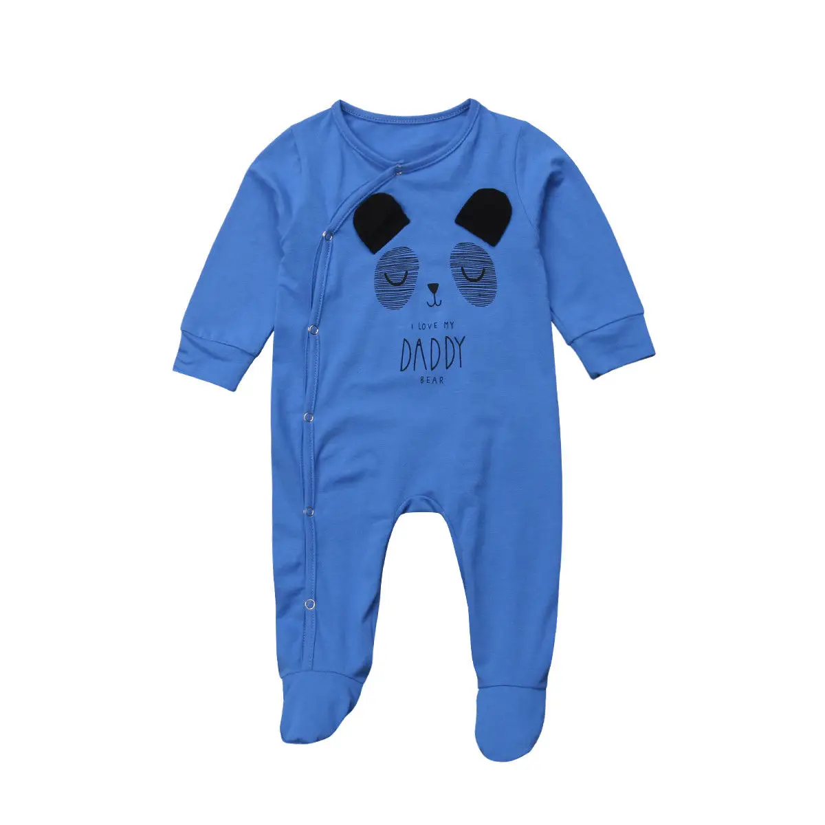 

2019 New Cute Newborn Baby Boy Girls Cartoon Bear Cotton Long Sleeve Romper Jumpsuit Babies Loose Rompers Outfit Clothes