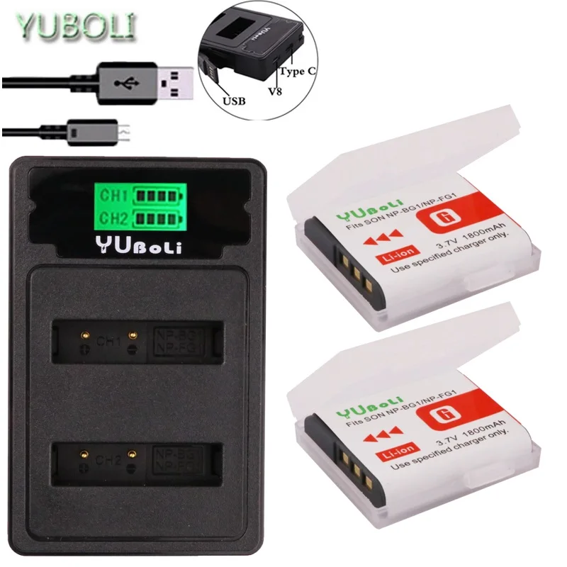 

NP-BG1 NP BG1 FG1 NP-FG1 Battery akku+ LCD Charger for SONY Cyber-shot DSC-H3 DSC-H7 DSC-H9 DSC-H10 DSC-H20 DSC-H50 DSC-H55