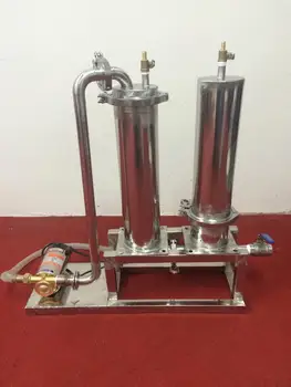 

304 Stainless Steel 100W Electric Wine Filter Machine Water Liquid Filtration Purify Aging Device 50kg/h~150kg/h Flow