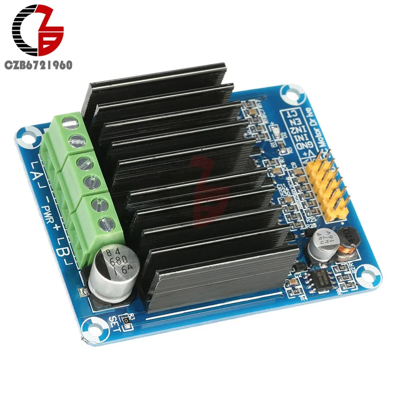 DC 5V 12V Напряжение регулятор 30A двухканальный h мост контроллер скорости двигателя
