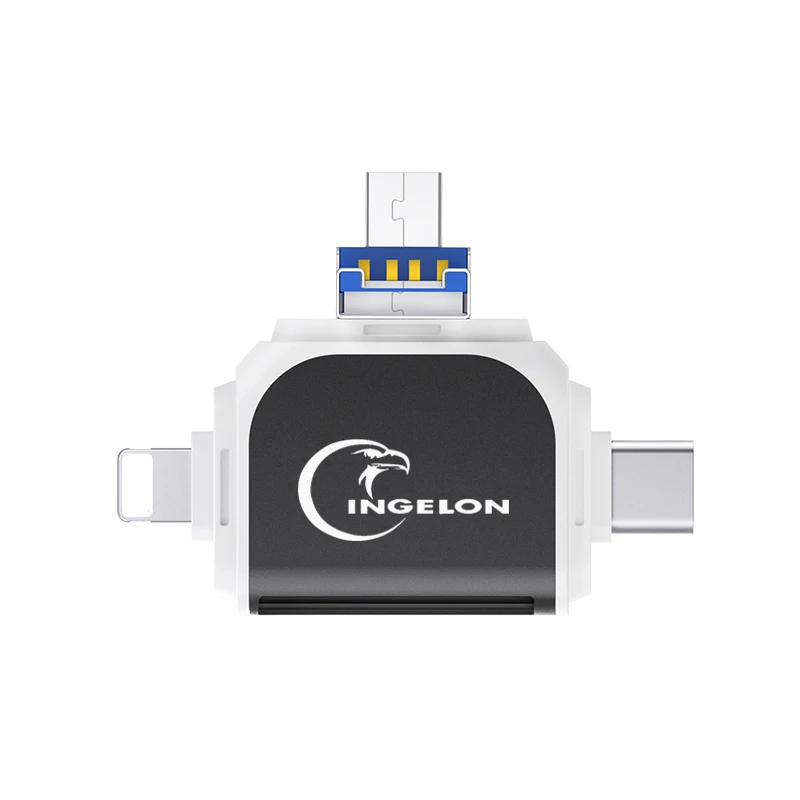 Адаптер Ingelon carte sd usb micro SD карта usb typec otg кард-ридер no3.0 USB micro usb для адаптера lightning аксессуары для ПК