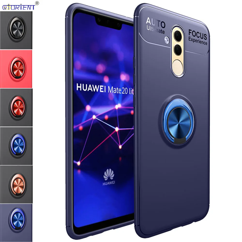 Stand Cover Untuk Huawei Mate 20 Lite Cincin Logam Soft Case Mate20 Lite Sne Lx1 Sne Lx2 Sne Lx3 Silikon Bumper Case Sne Lx1 Lx2 Dilengkapi Kasus Aliexpress