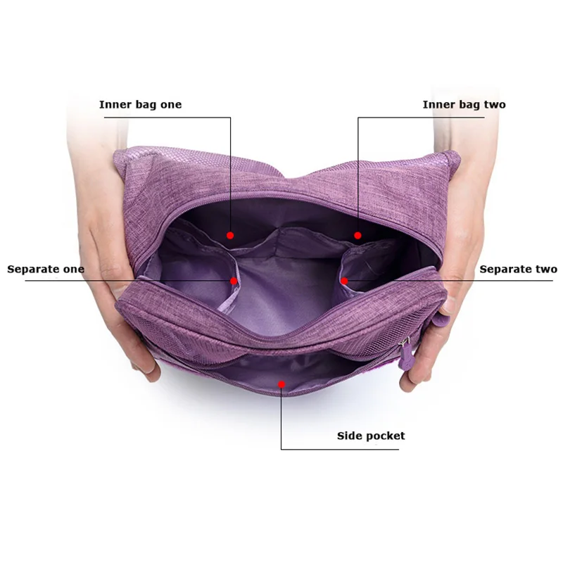 JULY'SONG подвесная дорожная косметичка, водонепроницаемая моющаяся сумка для ванной комнаты, Одноцветный многослойный органайзер, туалетные принадлежности, чемодан