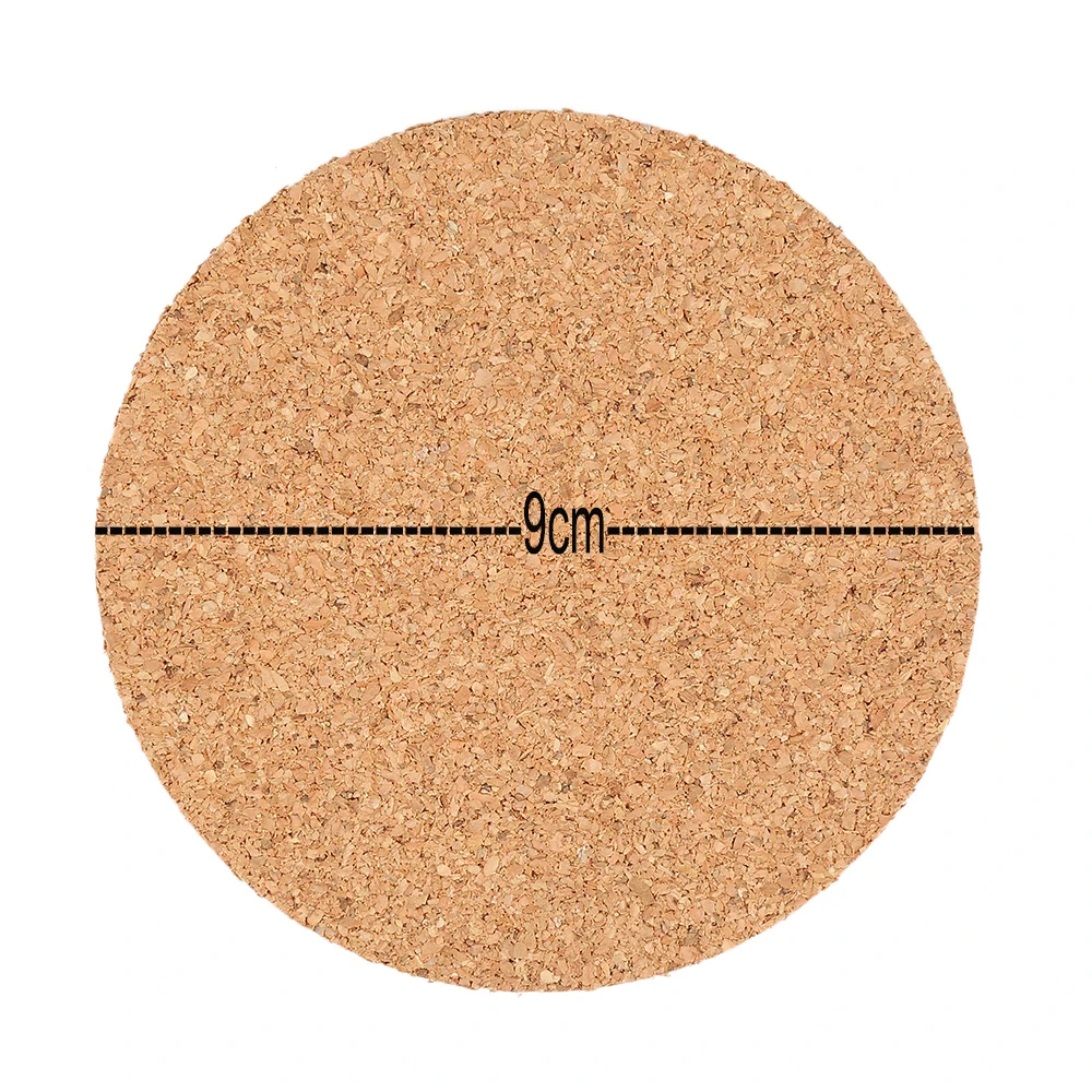 10 шт./лот, деревянные подставки под стол, подставки под столовые, круглые подставки из пробки, термостойкие подставки, горячая Распродажа, mad cup pad, mantel, Индивидуальные