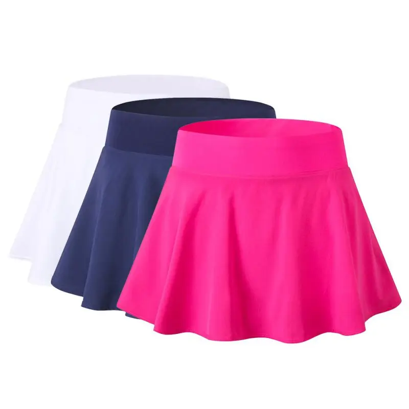 Женские шорты Юбки спортивные быстросохнущие спортивные короткие шорты юбки со встроенными шортами