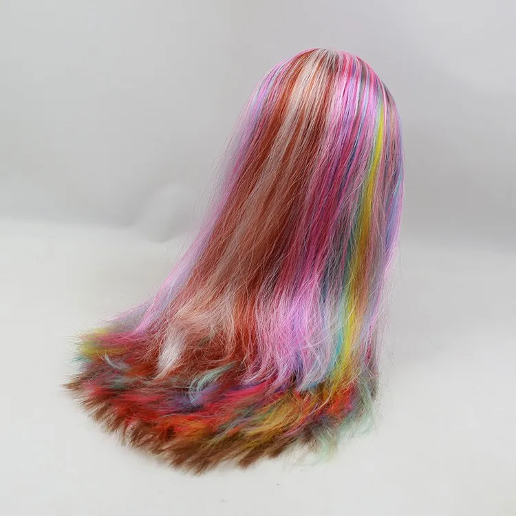 Neo Blythe Doll with Multi-Color Hair, Dark Skin, Shiny Cute Face & Custom Jointed Body 2