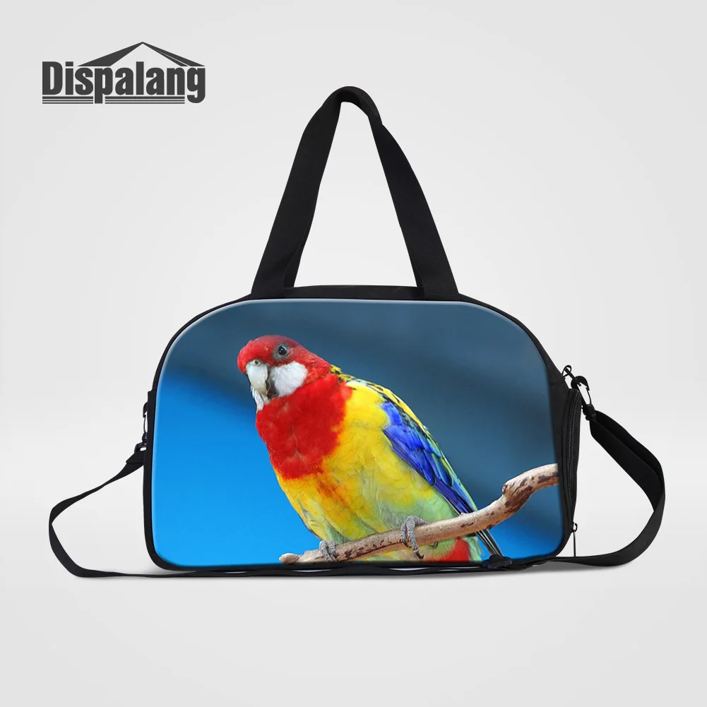 

Dispalang Women Travel Shoulder Bags Colorful Parrot Design Women Luggage Duffle Bag Handbags Girl Canvas Outdoors Overnight Bag