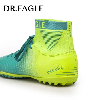 DR.EAGLE indoor turf/TF crampon high ankle futsal football boots  3