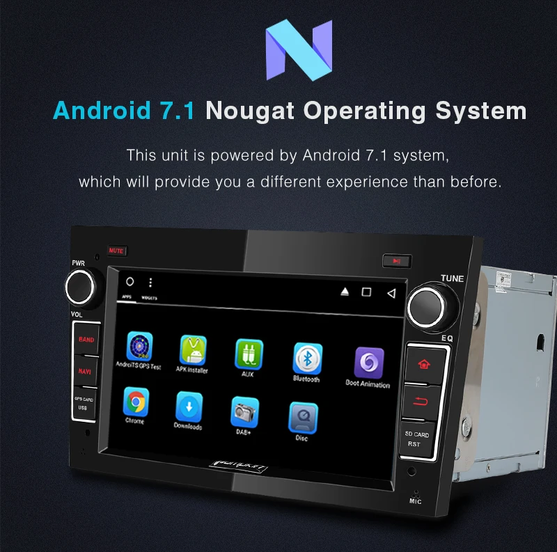 Discount Pumpkin 2 Din Android 7.1 Car Multimedia No DVD Player GPS Navigation Car Stereo For Opel/Corsa Wifi OBD2 FM Rds Radio Headunit 5