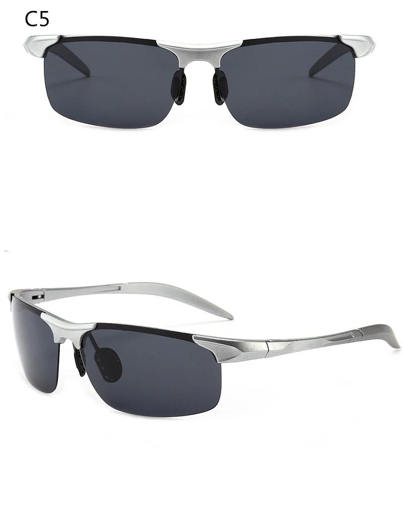 2019 new polarized men's sunglasses UV400 square frame fashion ladies sunglasses brand design sports glasses driving sunglasses (7)