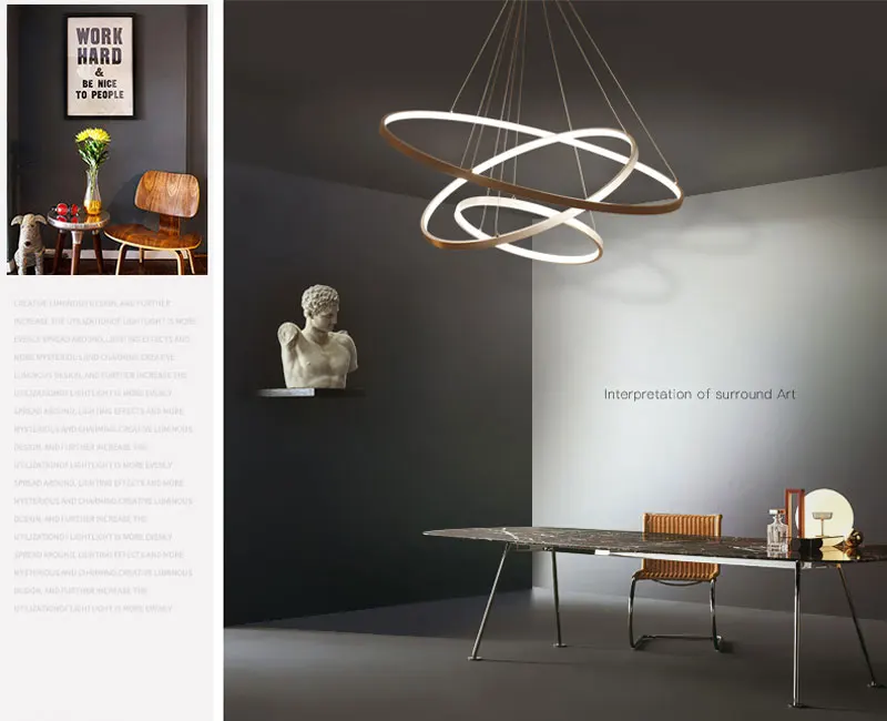 Modern LED Pendant Lights Adjustable 3 Rings Pendant Lamp For Living Room Foyer Dining Room Restaurant Bar Hanging Lighting 220V (8)
