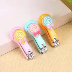 Корейский стиль дети милые карамельный цвет мультфильм леденец кусачки для ногтей педикюр маникюр триммер резак пластиковая рукоятка