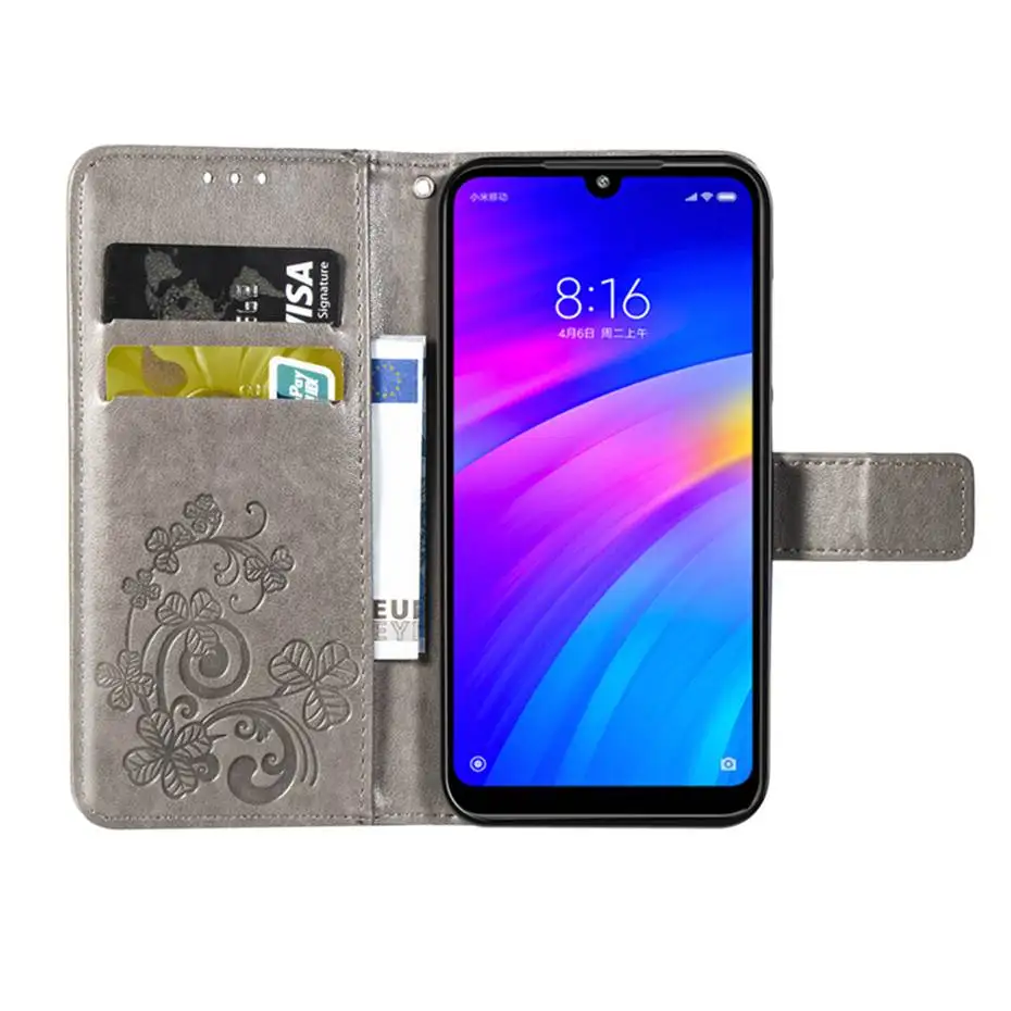 Чехол-книжка для Xiaomi Redmi 7 8 Pro, чехол-кошелек, мягкий силиконовый кожаный чехол для Xiaomi Xiomi Redmi 7 8 Note7 Pro, чехол