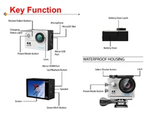 Original EKEN sports camera H9 / H9R Action camera 4K / 25fps with remote 2.0