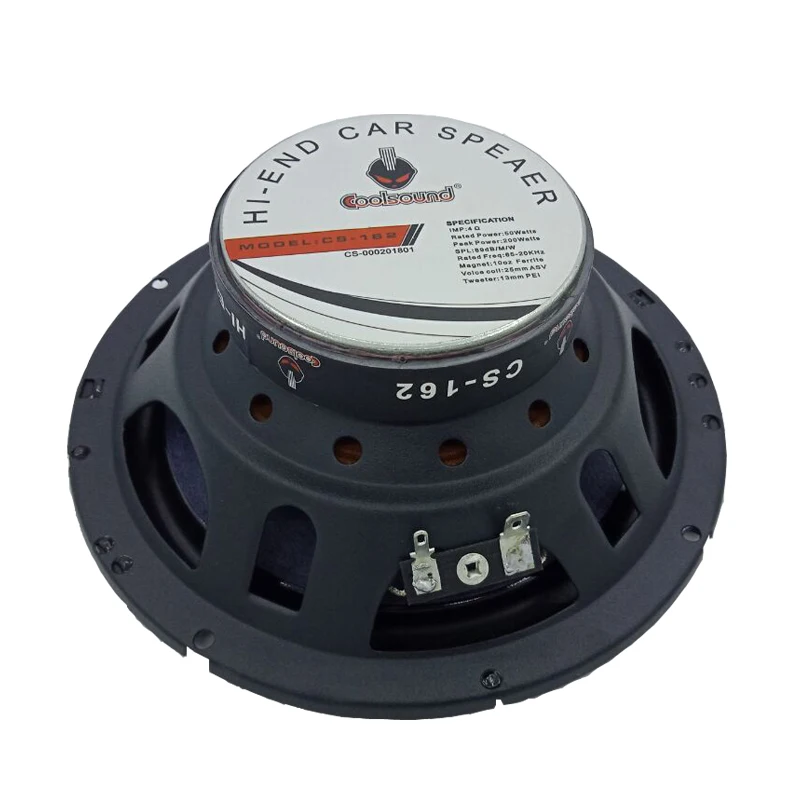 1pc 2 Way 6.5 Inch Car Coaxial Speaker Silk Dome Bass Treble High Quality Sound Fiber Glass Kevlar Car Audio