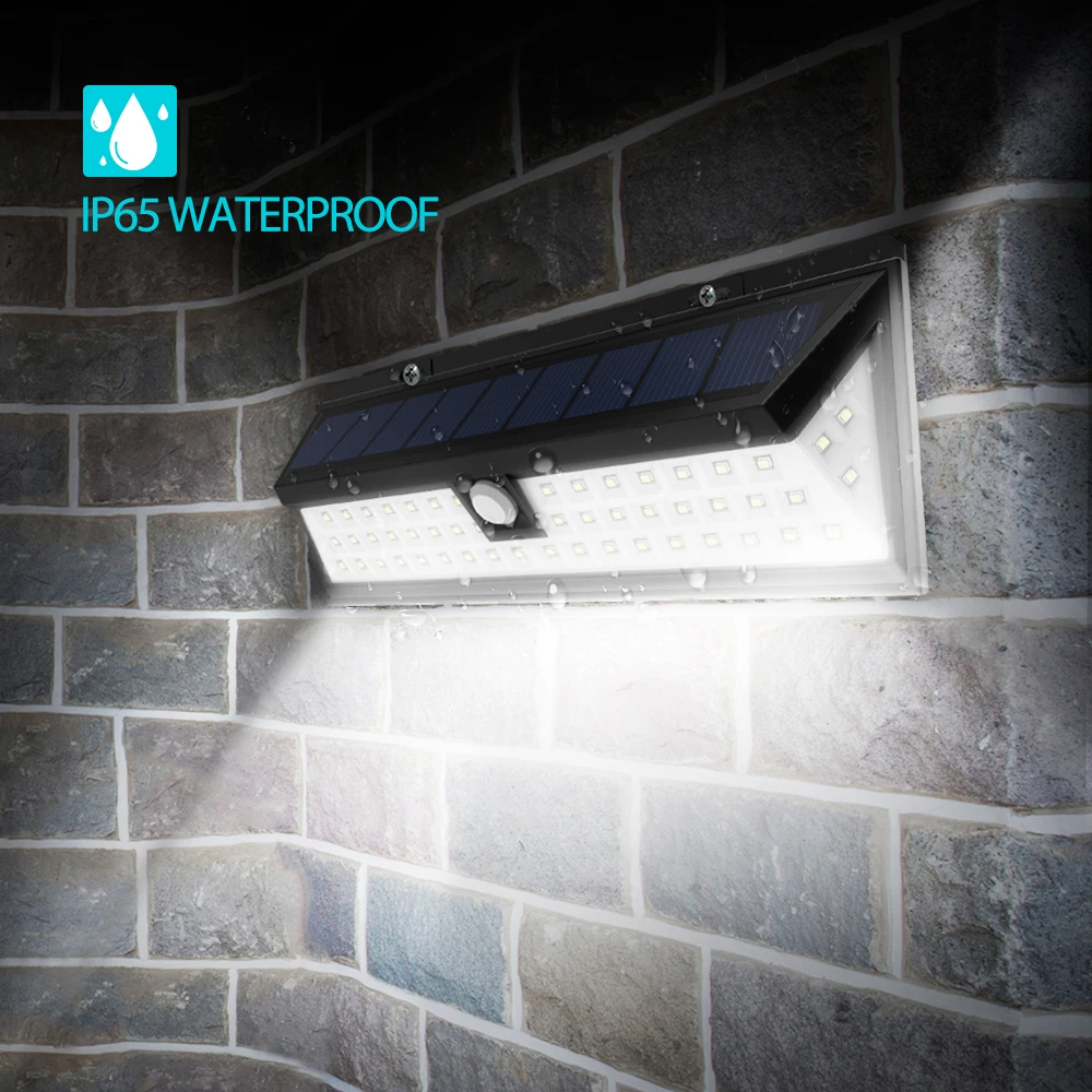 LITOM 54 LED Solar Lamp Waterdichte Groothoek Motion Sensor Zonne ... LITOM 54 LED Solar Lamp Waterdichte Groothoek Motion Sensor Zonne ...