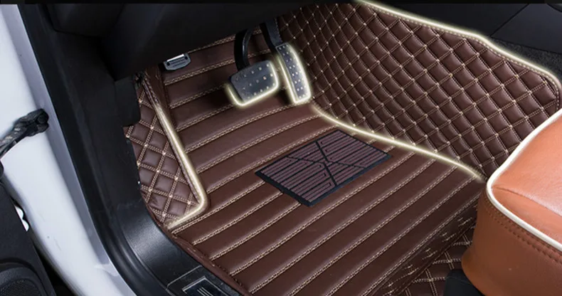 Полная покрыта специальным автомобильные коврики для Dodge Journey Оперативная память 1500 5 место водонепроницаемый прочный ковры