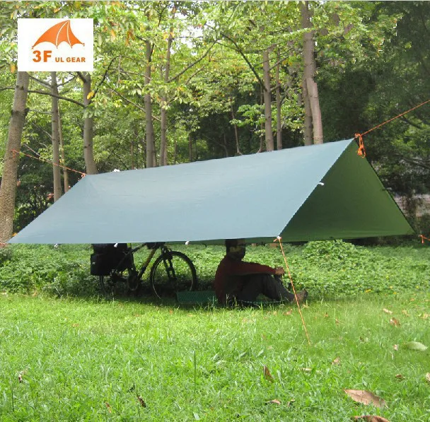 3F Ul Gear Silver Coating Anti UV Ultralight Sun Shelter Beach Tent Pergola Awning Canopy 210T