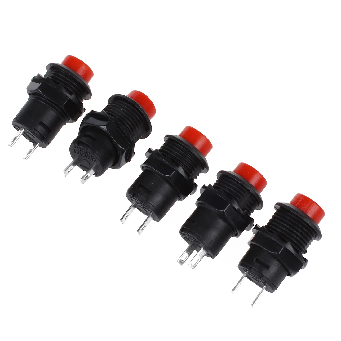 DeoMeat Moment/ánea Dash Off N//S Interruptor pulsador x 5 para el Barco del Coche cami/ón de 9V 12V EN 24V