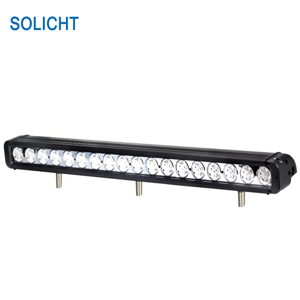 SOLICHT 180W LED Light Bar Off Road 10W Car led Bar 12150lm 30'' Rigid LED Bull Bar Light ATV