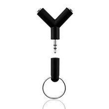 3,5 мм штекер-2 Женский удлинитель для наушников разъем для аудио кабель адаптер для iphone 5s 6S 7 Plus huawei meizu pro 6 AUX