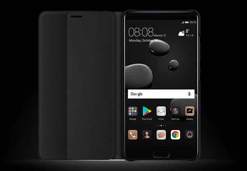 Smart View Flip Cover Auto Sleep Wake Up Phone Carrying Bag Scratch Resistant PU Leather Case For Huawei Mate 10 Mate9 Pro Cases