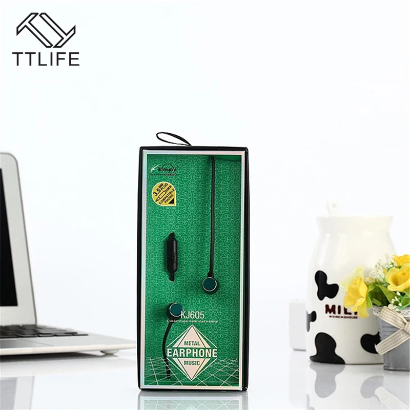 Оригинальный TTLIFE проводной спортивные наушники 605 HIFI стерео Super Bass Наушники