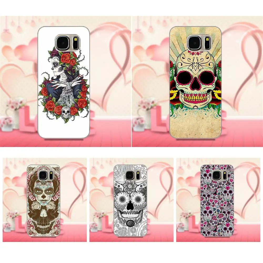 

Bixedx Soft For Apple iPhone 4 4S 5 5C SE 6 6S 7 8 Plus X Galaxy Grand Core II Prime Alpha Mexican Sugar Skull