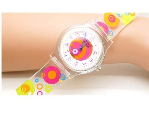 Willis часы для детей щит дизайн для детей студентов мода цветок на высоком каблуке вишня Улитка дерево шаблон аналоговые наручные часы - Цвет: 5