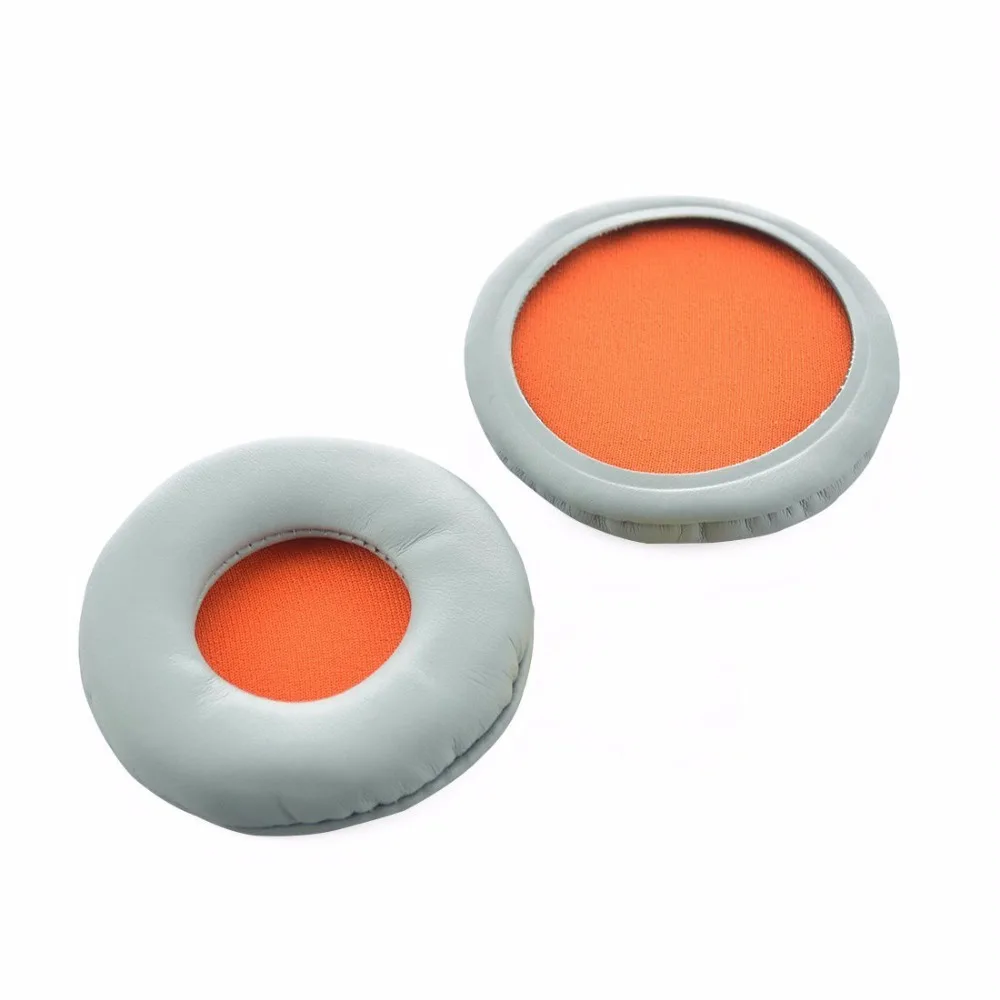SONY MDR ZX600 ZX600 Headphone Replacement Ear Pad Ear Cushion Ear Cups Ear Cover Earpads Gray leather Orange Mesh 
