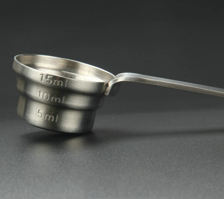 Spoon with handle/Jigger/Oz device/Wine cup/5/10/15ml/z