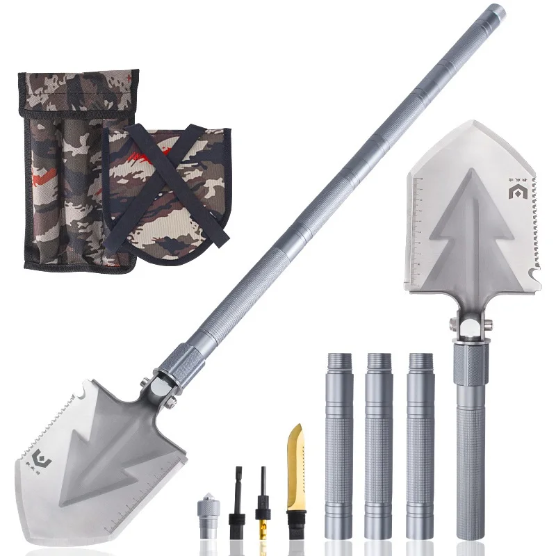 

77cm/93cm Length Multi Use Garden Tools Scoop Spade & Shovel in Bag Camping Scoop