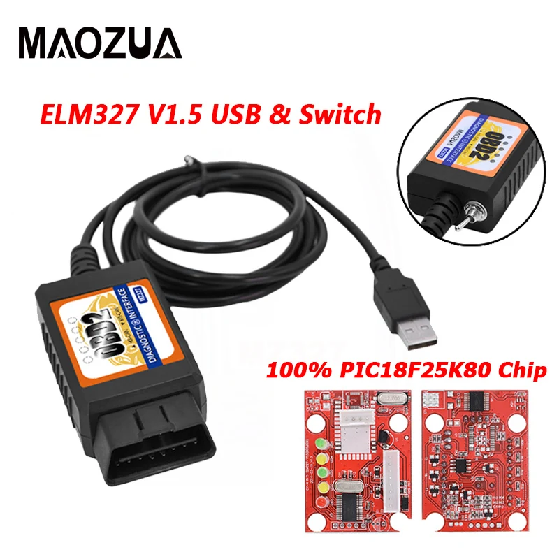 USB сканер Maozua OBD2 ELM327 V1.5 для Focus V1.5|usb obd2|obd2 obd2scanner obd2 |