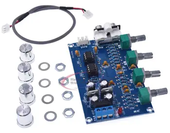 

NE5532 Audio 4 Channels Preamplifier Tone Board Quality Stereo Pre-amp Amplifier Board Professional Telephone Channel Amplifier