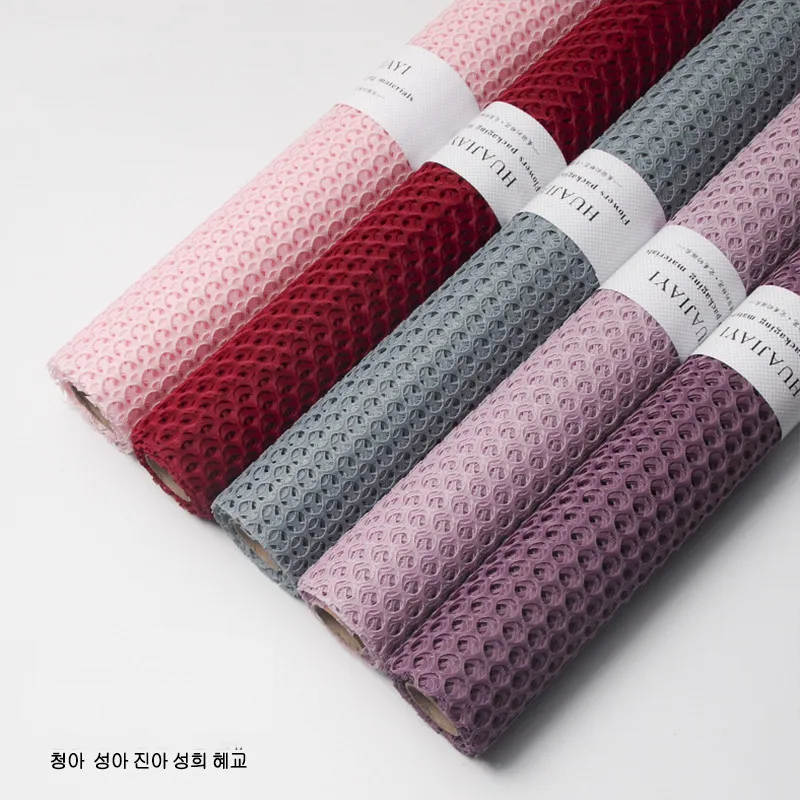 

60cmx5yards hollow yarn wrapping paper for flower gift packaging flower packaging material craft paper high quality diy wrapping
