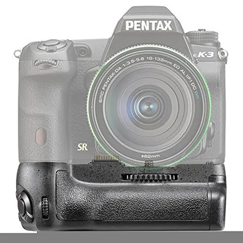 

Neewer Replacement Battery Grip for D-BG5 Works with Rechargeable D-LI90 Battery or 6pcs AA batteries for Pentax K-3 Cameras
