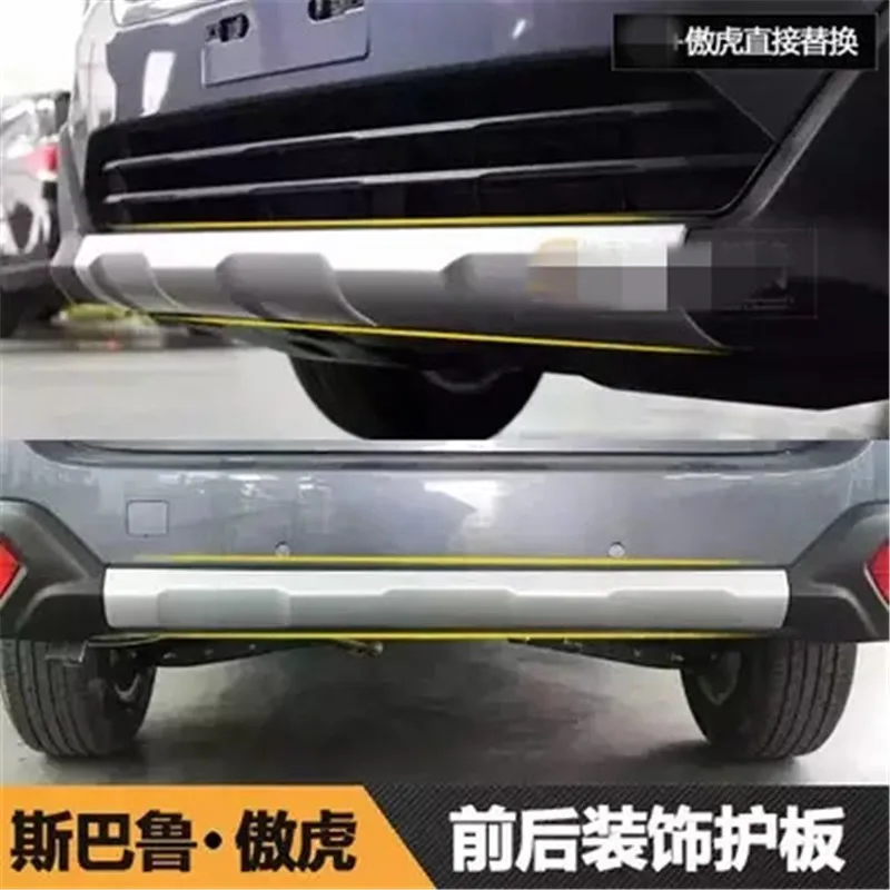 

ABS Chrome Front+Rear bumper cover trim plastic Bumper bars front and rear bumper For Subaru Outback 2015-2018 Car styling